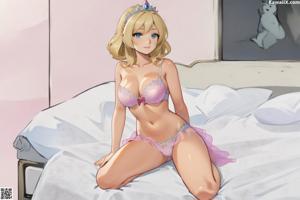 A woman with a tattoo on her back standing in front of a window.